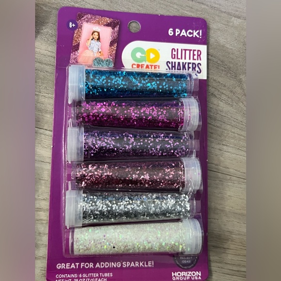 Go Create Princess Glitter Shakers, 6 Pack NEW in package arts crafts scrapbook - Picture 6 of 6